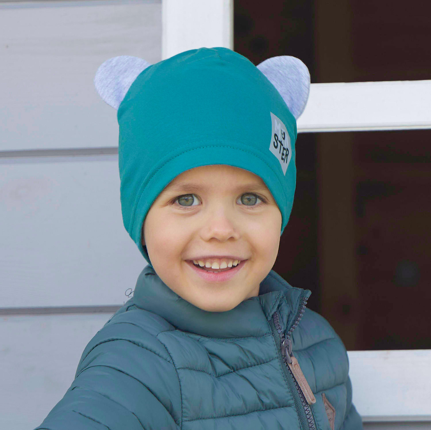 Căciulă de primăvară-toamnă pentru băieți verde Jugo