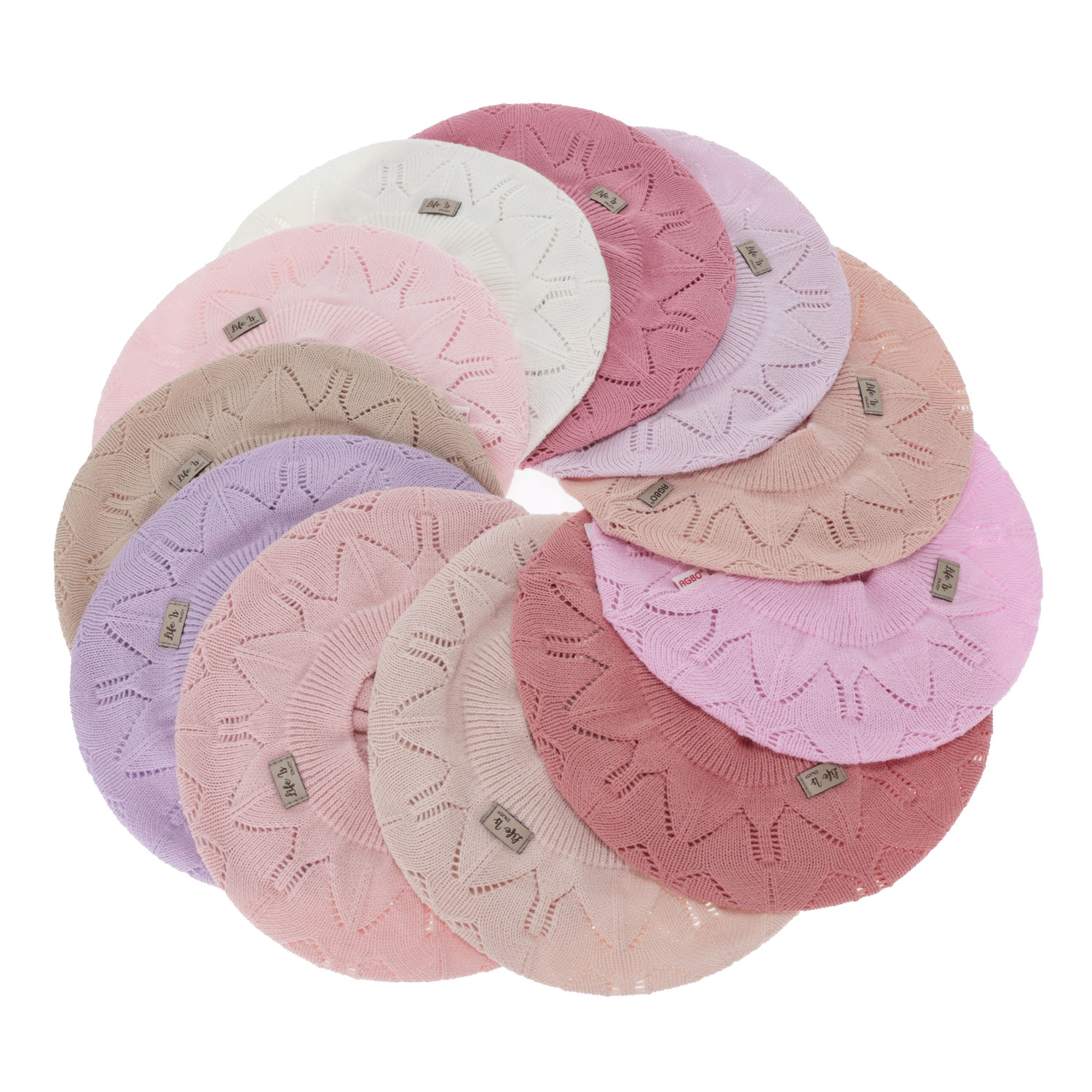 Beretă de primăvară-toamnă pentru fete, bej, Liveria