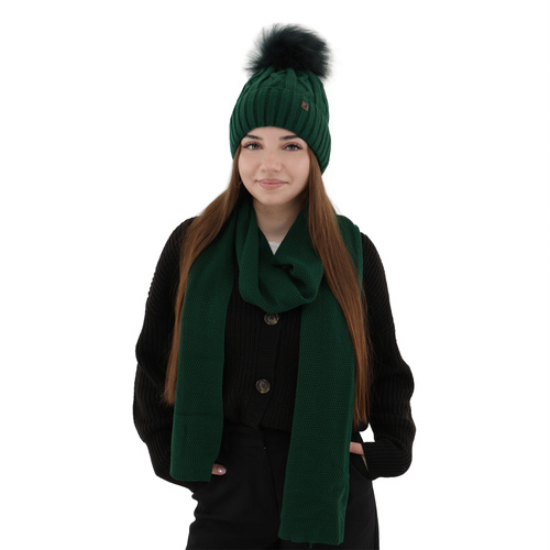 Fular de iarnă pentru femei bej din lână Agora