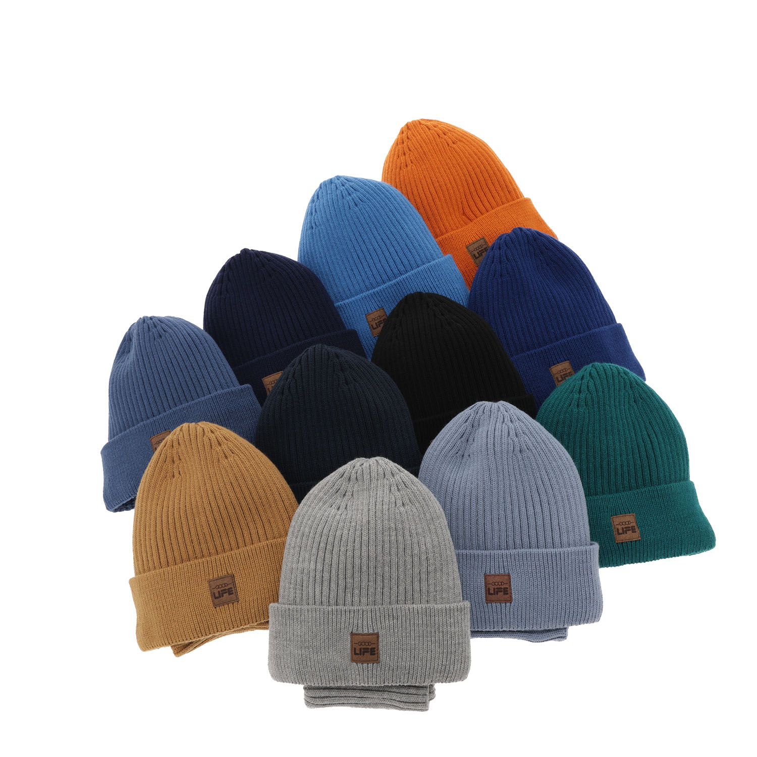 Set de iarnă pentru băieți: Căciulă și fular circular portocaliu Basilio