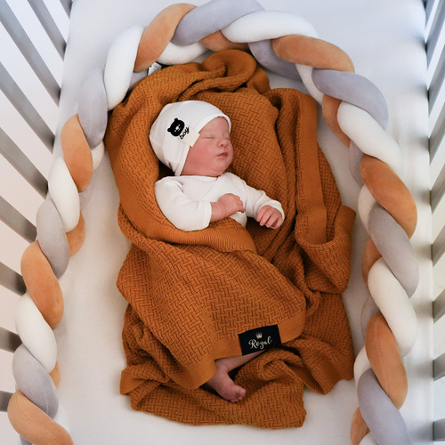 Pătură din bambus - bumbac pentru bebeluși miere Pony