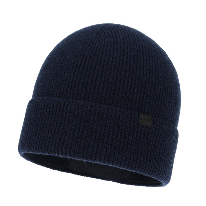 Căciulă de iarnă pentru bărbați, bleumarin, cu lână merino cu cașmir, Arwen