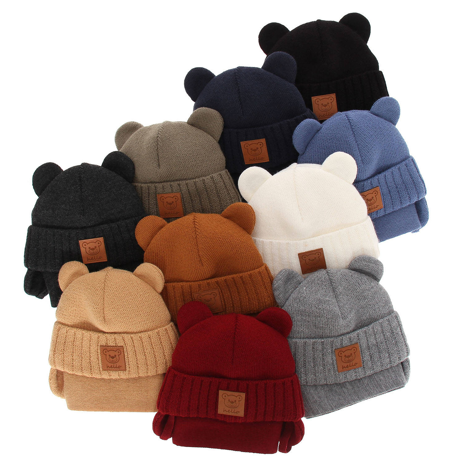 Set de iarnă pentru băieți: Căciulă și fular écru Petit