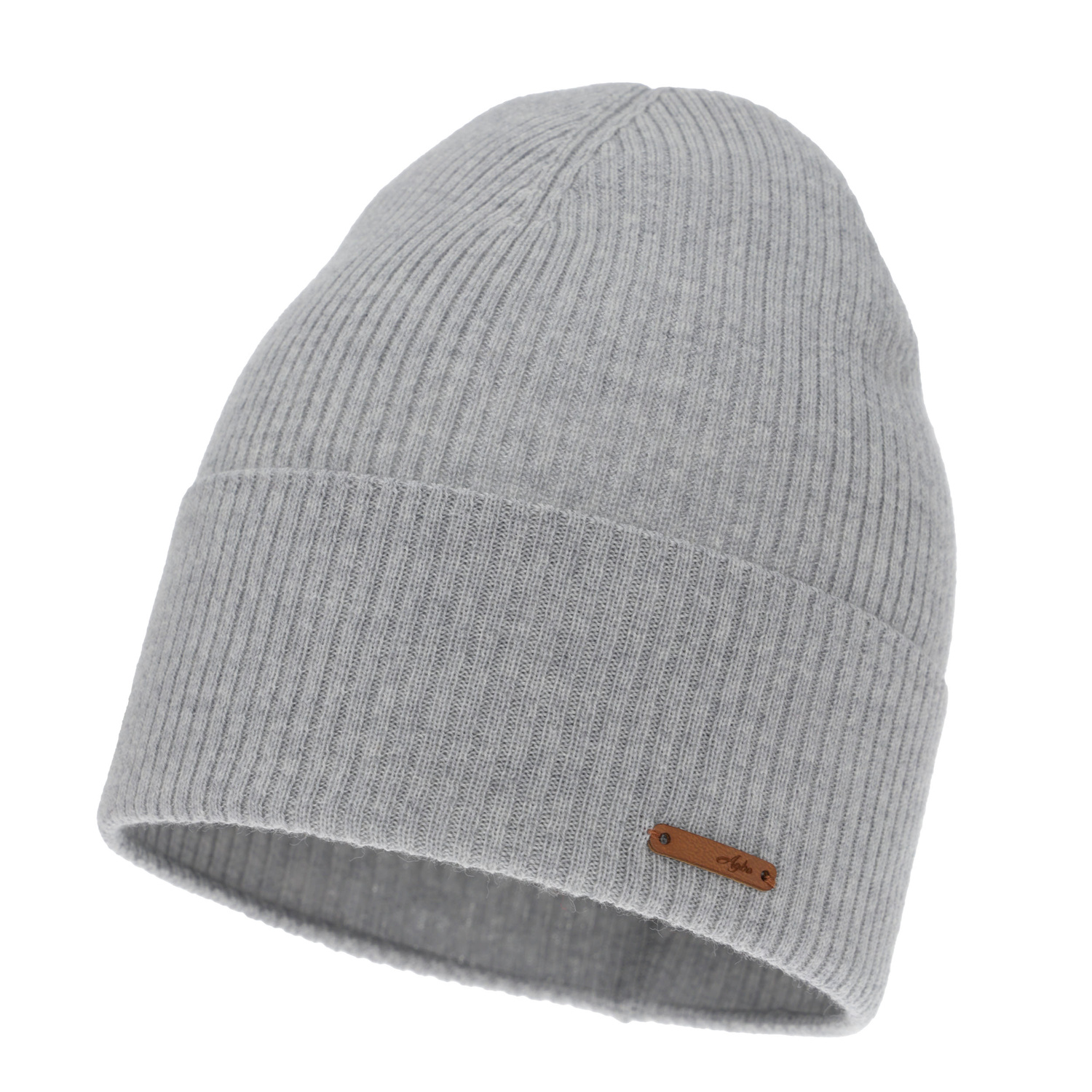 Căciulă de primăvară-toamnă pentru femei, de iarnă, gri, 100% lână merino, Flerra