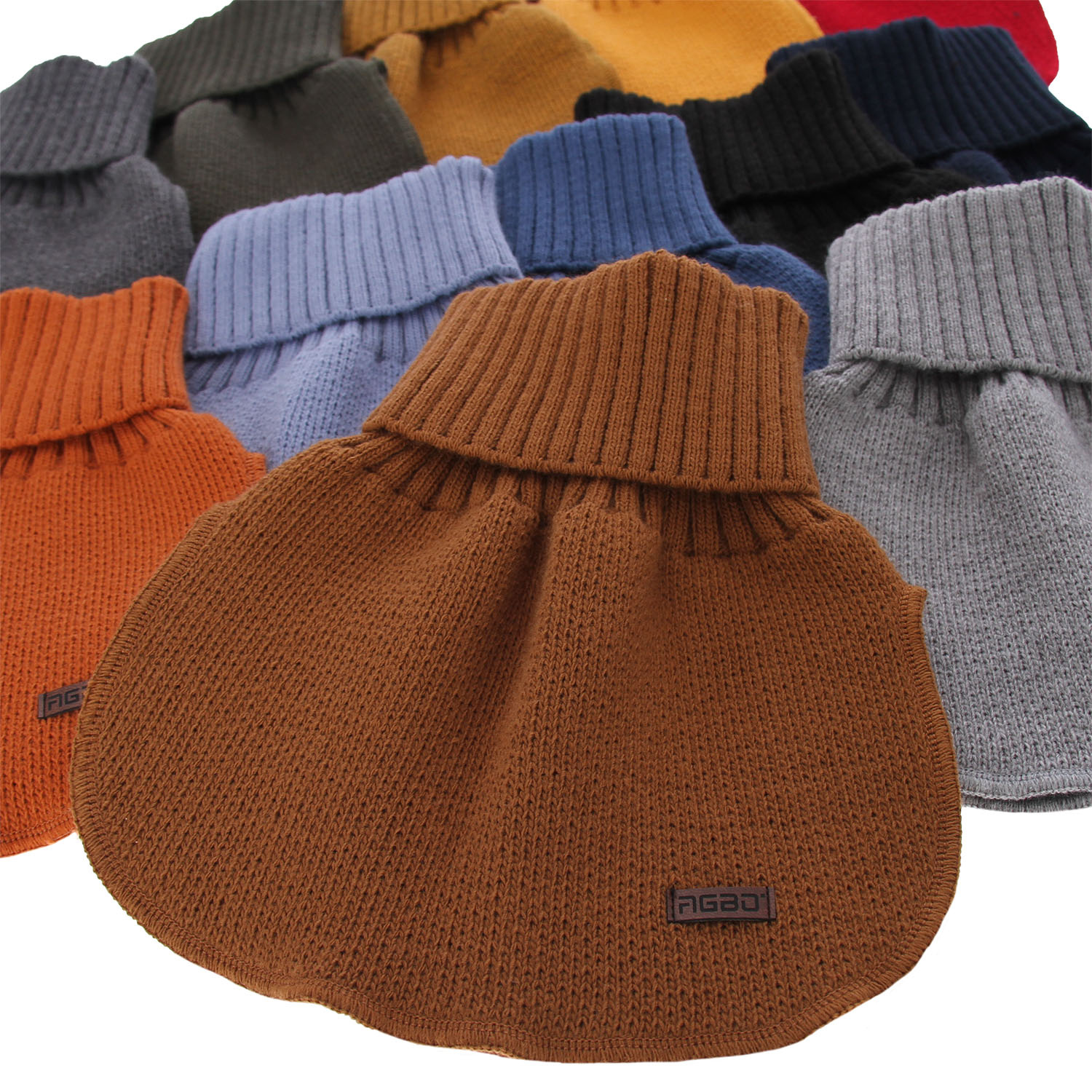 Fular circular de iarnă pentru băieți negru Gobi