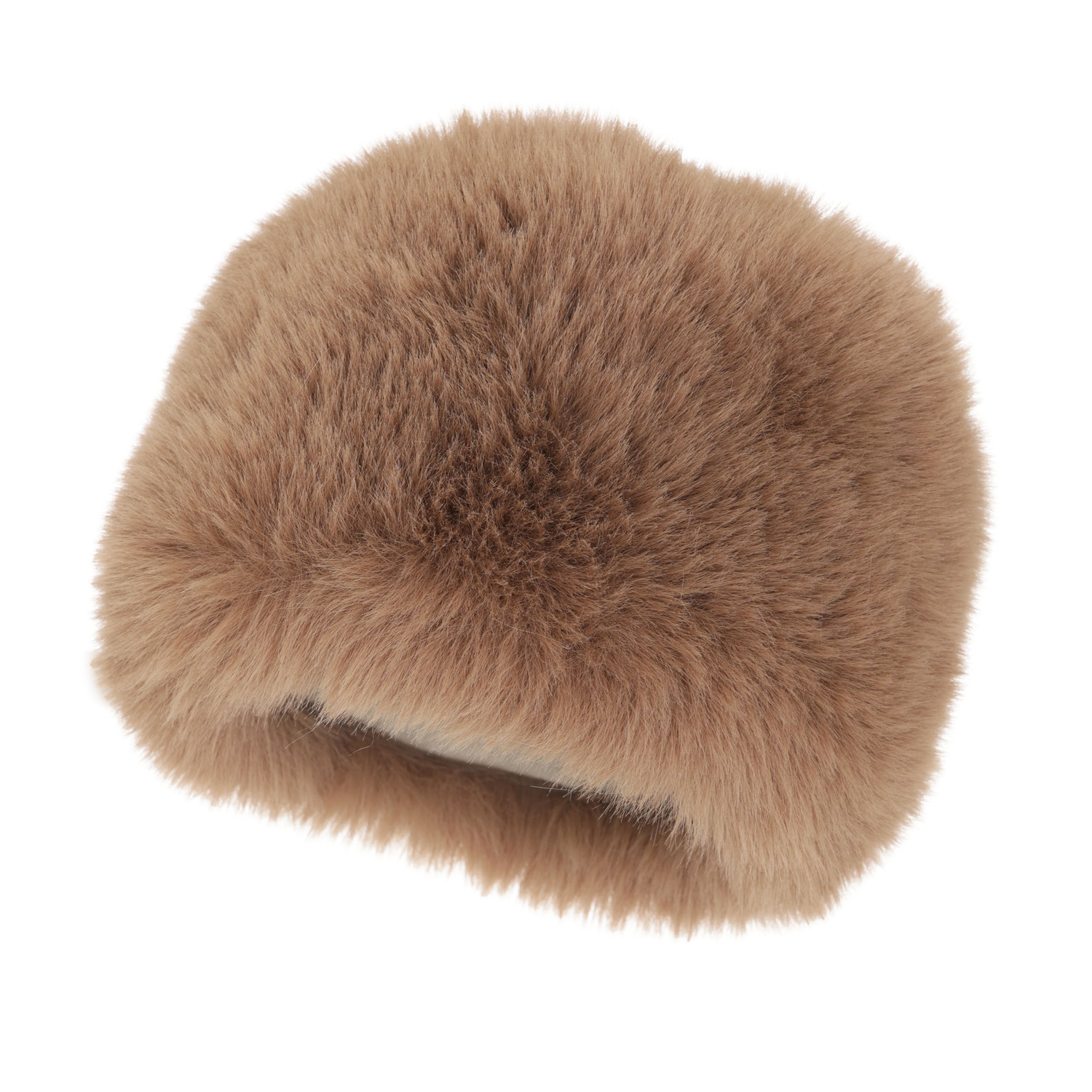 Căciulă de iarnă pentru femei căptușită cu lână fleece camel Holly