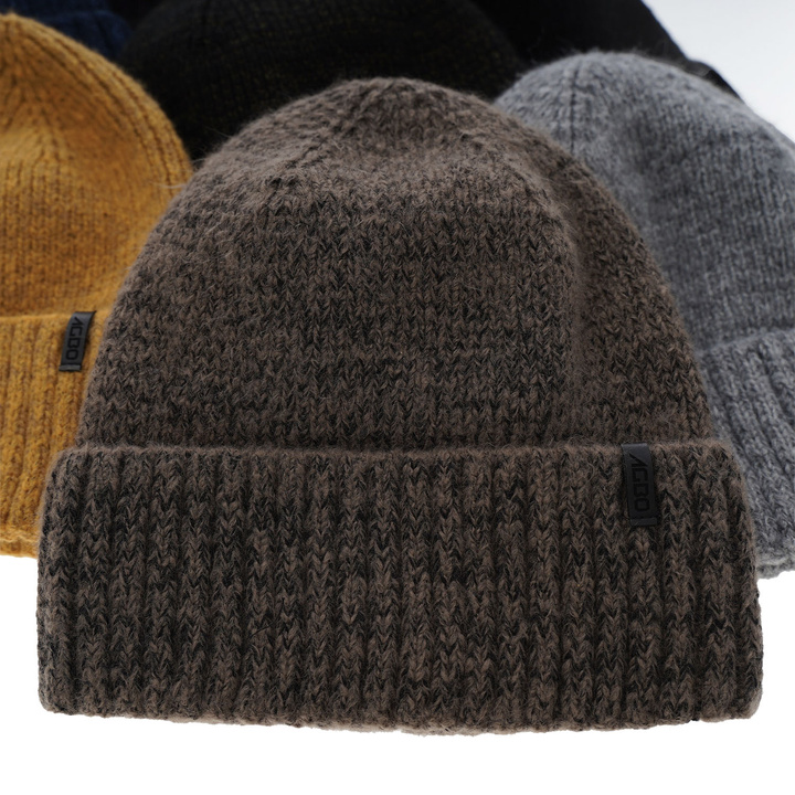 Căciulă de iarnă pentru bărbați, negru, lână merino Nori