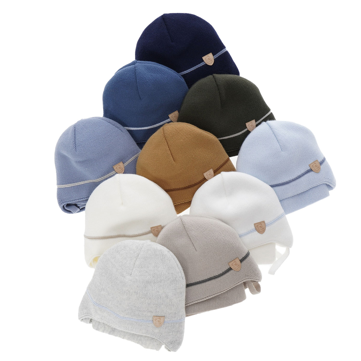 Set de iarnă pentru băieți: Căciulă și fular bleu Musso