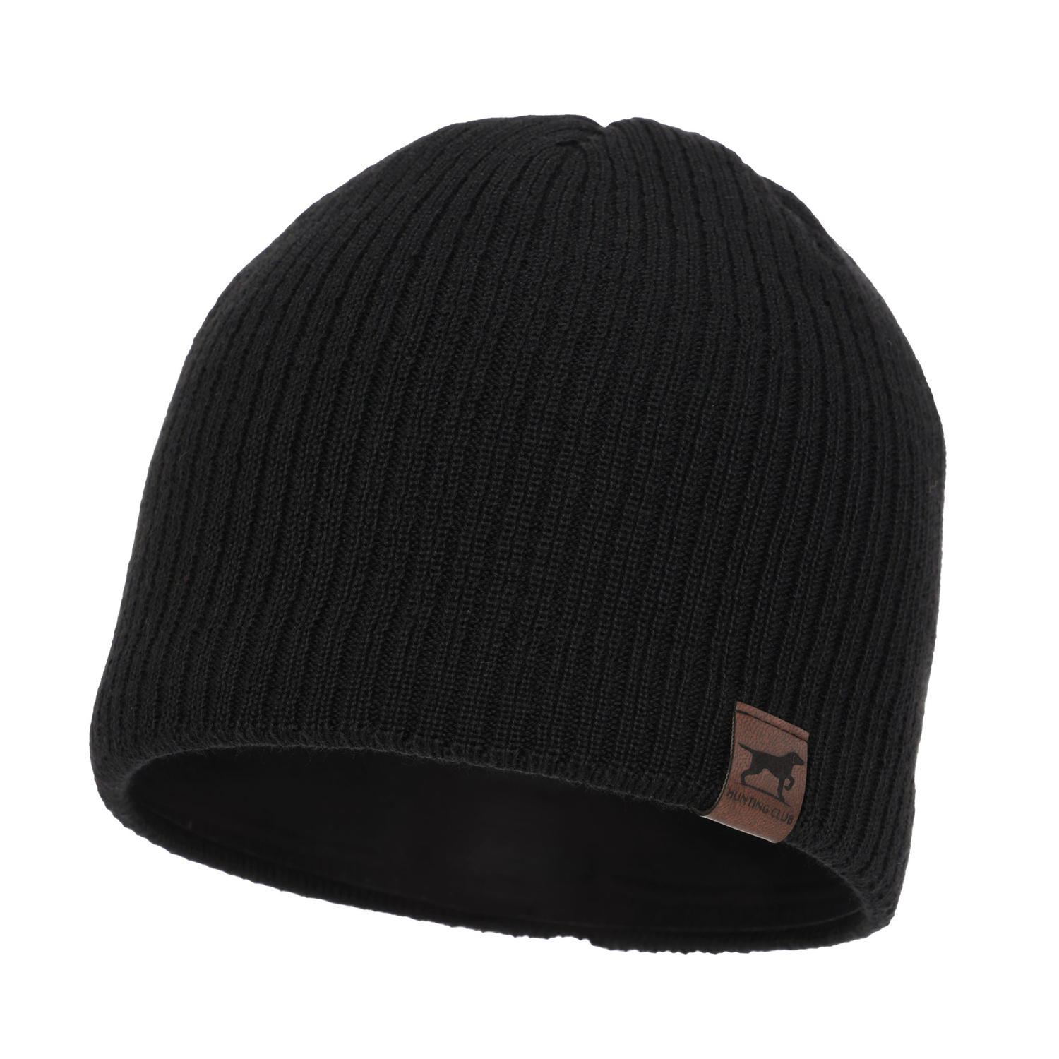 Căciulă de iarnă pentru bărbați, negru, lână merino Bird