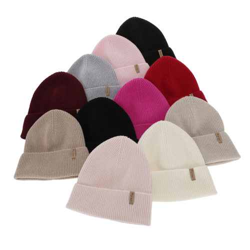 Căciulă de iarnă pentru femei, roz, lână merino cu cașmir, Lomi