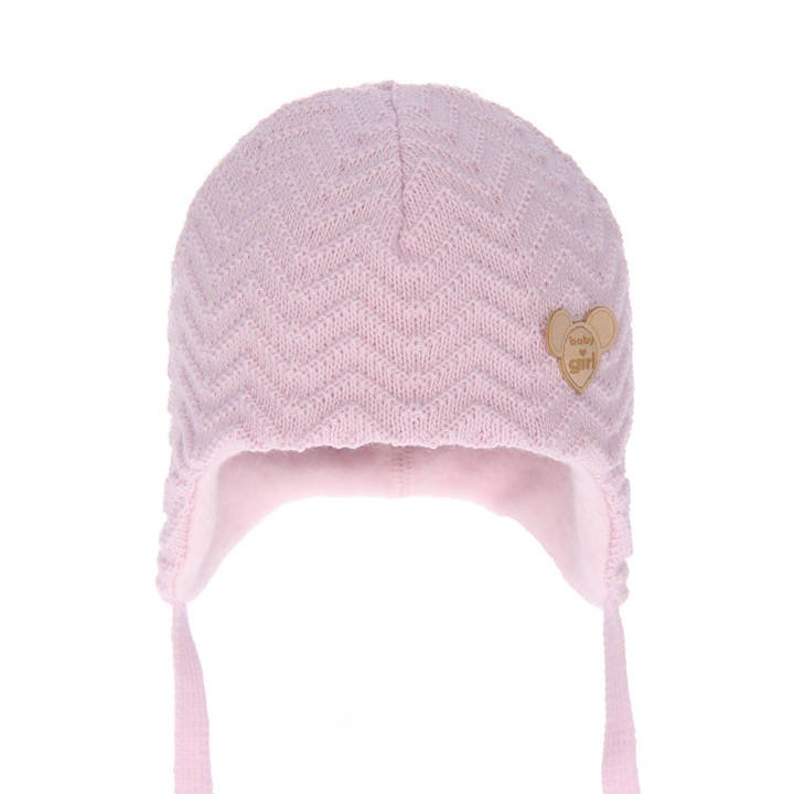 Tiered pălărie pentru copii iarna roz Malka